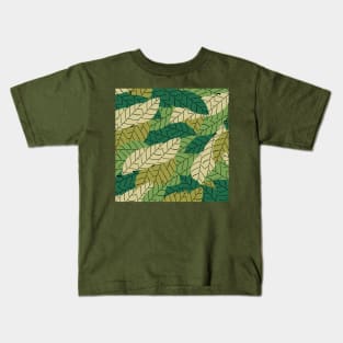 Army Leaves Pattern Kids T-Shirt